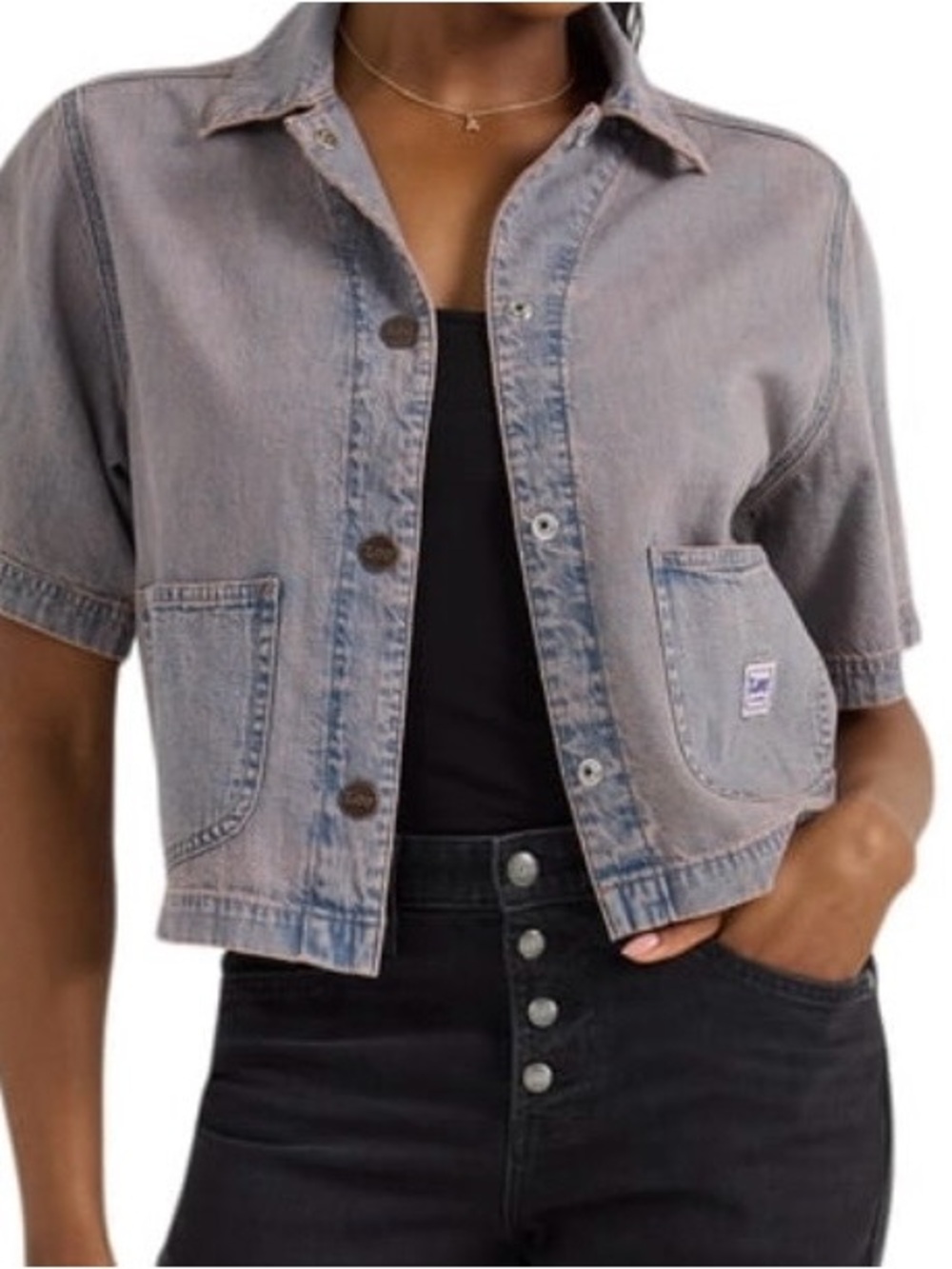 LEE Cropped Denim Jacket/ Shirt NWT